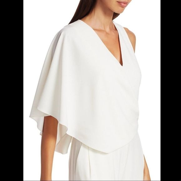 Halston Asymmetrical Cape Jumpsuit - Picture 5 of 10